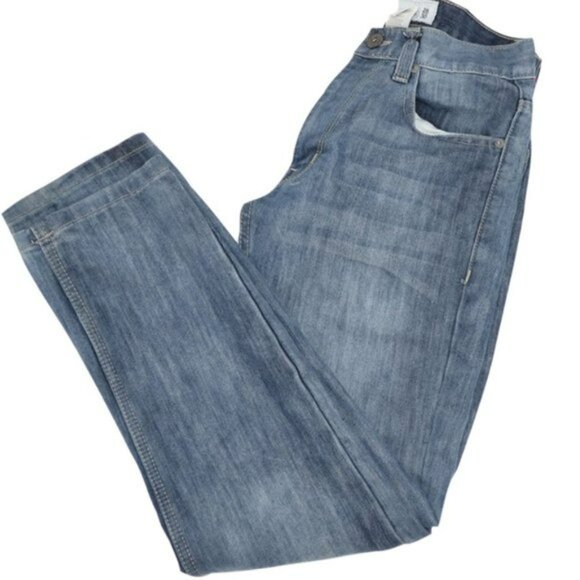 Paper Denim & Cloth Relaxed Slim Straight Casual Denim Ankle Blue Jeans 28 6 - Picture 7 of 9